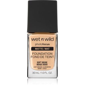 Wet n Wild PhotoFocus mattító folyékony alapozó árnyalat Soft Beige 30 ml kép