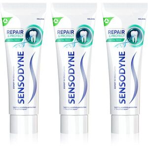 Sensodyne Repair & Protect Extra Fresh fogkrém a fogak és a fogíny védelmére 3x75 ml kép