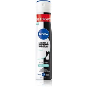 NIVEA Black & White Invisible Fresh izzadásgátló spray hölgyeknek 200 ml kép