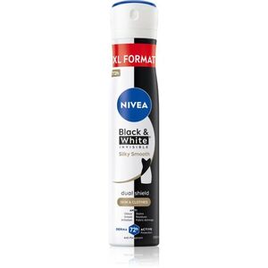 NIVEA Black & White Invisible Silky Smooth izzadásgátló spray hölgyeknek 200 ml kép
