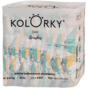 Kolorky Day Brushes eldobható ÖKO pelenkák M méret 5-8 Kg 21 db kép