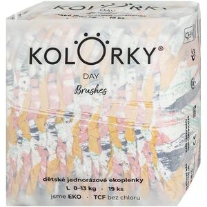 Kolorky Day Brushes eldobható ÖKO pelenkák S méret 8-13 Kg 19 db kép