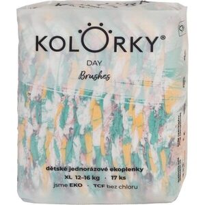Kolorky Day Brushes eldobható ÖKO pelenkák XL méret 12-16 Kg 17 db kép