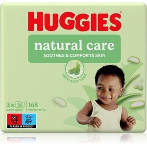 Huggies Natural Care tisztító törlőkendő 3x56 db kép