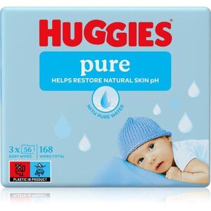 Huggies Pure tisztító törlőkendő 3x56 db kép
