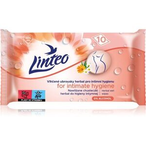Linteo Personal hygiene nedves törlőkendők intim higiéniára mini herbal 10 db kép