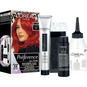L’Oréal Paris Préférence Vivids hajfesték árnyalat 8.624 bright red 1 db kép