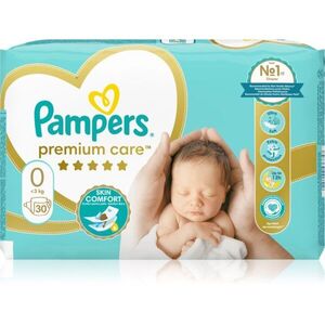 Pampers Premium Care Size 0 eldobható pelenkák < 3kg 30 db kép