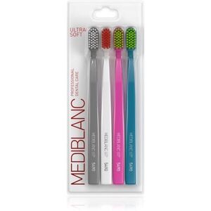 MEDIBLANC 5490 Ultra Soft fogkefék ultra gyenge Grey, White, Pink, Blue 4 db kép