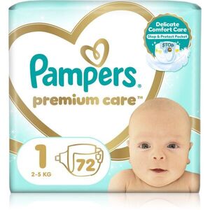 Pampers Premium Care Size 1 eldobható pelenkák 2-5 kg 72 db kép