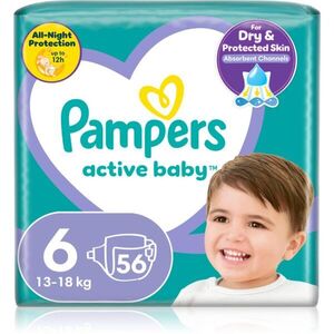 Pampers Active Baby Size 6 eldobható pelenkák 13-18 kg 56 db kép
