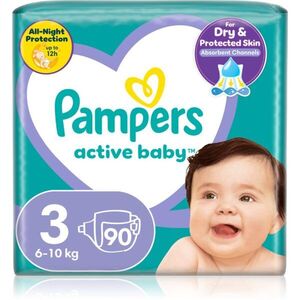 Pampers Active Baby Size 3 eldobható pelenkák 6-10 kg 90 db kép