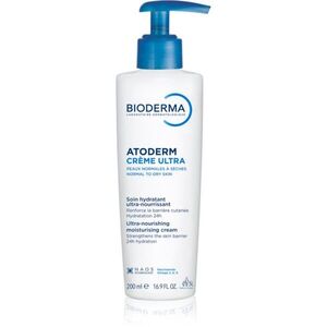 Bioderma Atoderm Créme Ultra tápláló testápoló krém normál és száraz érzékeny bőrre parfümmentes 200 ml kép