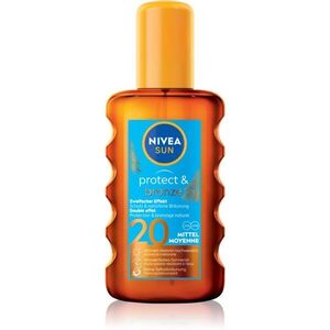 NIVEA SUN Protect & Bronze száraz olaj napozáshoz SPF 20 200 ml kép