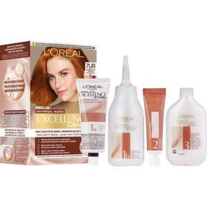 L’Oréal Paris Excellence Universal Nudes tartós hajfesték árnyalat 7UR Universal Copper 1 db kép