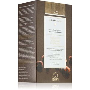 Korres Argan Oil tartós hajfesték Argán olajjal árnyalat 7.0 Blonde 50 ml kép