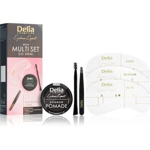 Delia Cosmetics Eyebrow Expert Zest Szemöldökformázó készlet árnyalat 1.1 Graphite Black 1 db kép