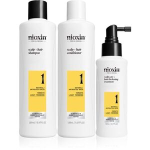 Nioxin System 1 ajándékszett vékony szálú, hullásra hajlamos hajra 3 db kép