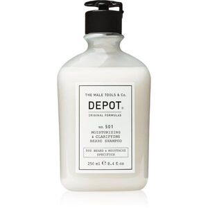 DEPOT 500 BEARD & MOUSTACHE SPECIFICS NO. 501 MOISTURIZING & CLARIFYING BEARD SHAMPOO hidratáló sampon szakállra 250 ml kép
