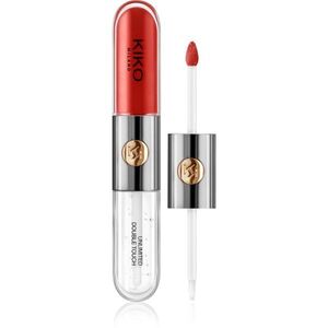 KIKO Milano Unlimited Double Touch hosszantartó folyékony rúzs fénnyel árnyalat 107 Cherry Red 6 ml kép