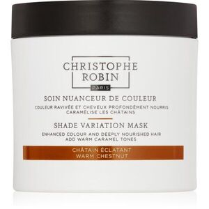 Christophe Robin Shade Variation Mask tápláló krémmaszk hajra árnyalat Warm Chesnut 250 ml kép