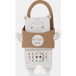 Milin Wooden Lacing Toy Mr. Teddy interaktív játék 22 cm x 17 cm x 0, 7 cm 1 db kép