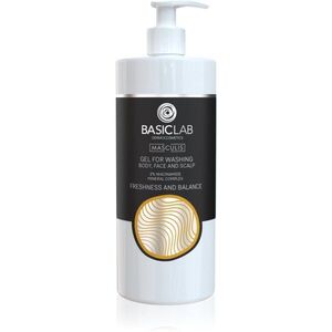 BasicLab Dermocosmetics Masculis tusfürdő gél arcra, testre és hajra 500 ml kép