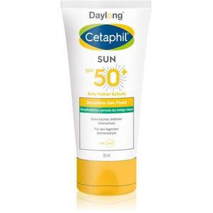 Daylong Cetaphil SUN Sensitive gyengéd védő folyadék az érzékeny arcbőrre SPF 50+ 50 ml kép