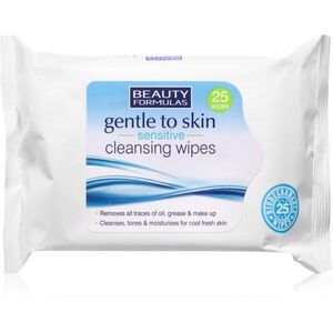 Beauty Formulas Sensitive nedves tisztító törlőkendők az érzékeny arcbőrre 25 db kép