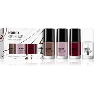 NOBEA Day-to-Day 4-Piece Gel-like Nail Polish set körömlakk szett Deliciously deep dream kép