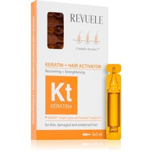 Revuele Ampoules Keratin + Hair Activator ampulla gyenge, károsult hajra 8x5 ml kép