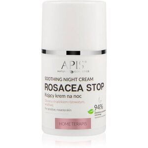 Apis Natural Cosmetics Rosacea-Stop nyugtató éjszakai krém Érzékeny, bőrpírra hajlamos bőrre 50 ml kép