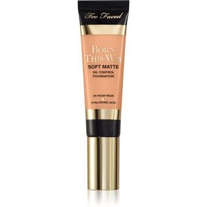 Too Faced Born This Way Soft Matte Foundation mattító make-up árnyalat Light Beige 30 ml kép