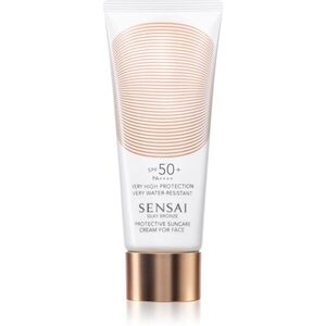 Sensai Silky Bronze védőkrém az egész arcra a káros napsugarak ellen SPF 50+ 50 ml kép