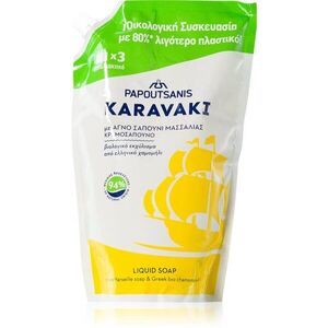 PAPOUTSANIS Karavaki Liquid Soap Pouch Refill With Chamomile folyékony szappan utántöltő 900 ml kép