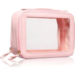 BrushArt Accessories Transparent make-up case kozmetikai doboz Pink 1 db kép
