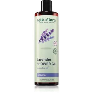 Folk & Flora Lavender relaxáló tusfürdő gél 400 ml kép