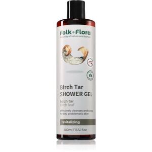Folk & Flora Birch Tar tápláló tusoló gél 400 ml kép