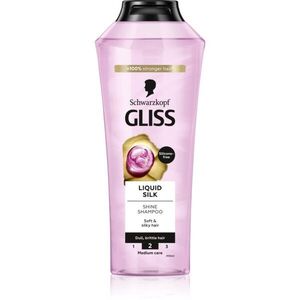 Schwarzkopf Gliss Liquid Silk regeneráló sampon az erős és fénylő hajért 400 ml kép