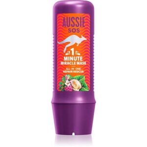Aussie 1 Minute Miracle Repair Rescue intenzíven tápláló maszk száraz és sérült hajra 250 ml kép