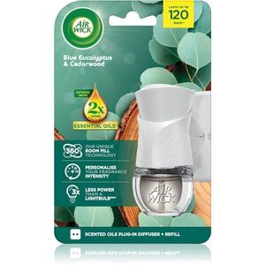 Air Wick Blue Eucalyptus & Cedarwood elektromos légfrissítő töltelékkel 19 ml kép