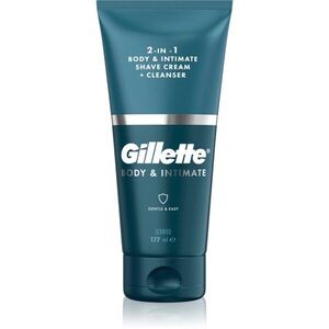 Gillette Body&Intimate 2in1 Shave Cream borotválkozó készítmény az intim területekre mosakodóemulzióval uraknak 150 ml kép