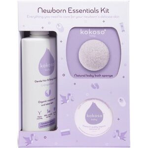 Kokoso Baby Newborn Essentials Kit ajándékszett gyermekeknek születéstől kezdődően kép