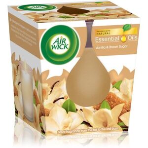 Air Wick Essential Oil Vanilla & Brown Sugar illatgyertya 105 g kép