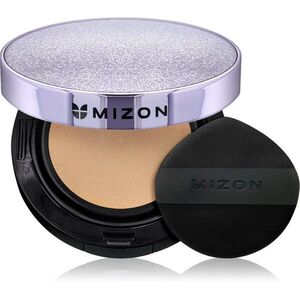 Mizon Vegan Collagen Cushion SPF38 PA++ tartós alapozó sminkszivaccsal magas UV védelemmel árnyalat #23 Natural Sand Beige 2x15 g kép