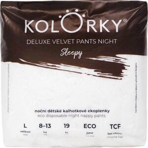 Kolorky Deluxe Velvet Pants Night Sleepy eldobható nadrágpelenkák éjszakára L 8-13 kg 19 db kép