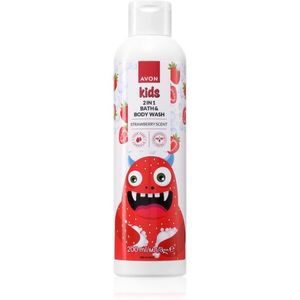 Avon Kids Strawberry fürdő termék 2 az 1-ben 200 ml kép