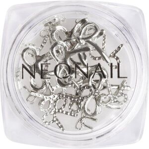 NEONAIL Nail Art 3D Bows dekoráció körmökre árnyalat Silver 1 db kép