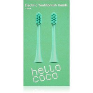 Hello Coco Electric Toothbrush Heads Green csere fejek a fogkeféhez 2 db kép