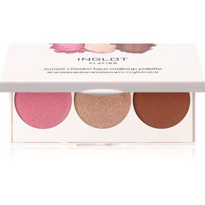 Inglot Face Palette fehérítő, bronzosító és arcpirosító árnyalat GLOWOW 7.2 g kép